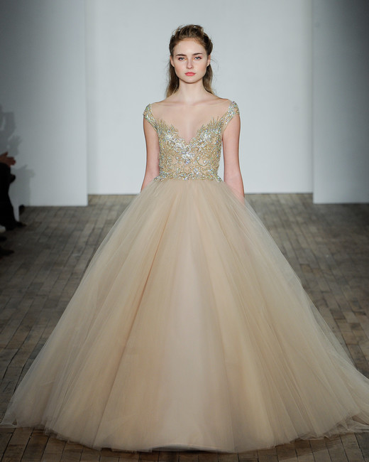 Metallic Wedding Dresses 2018